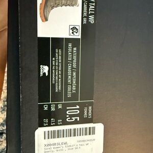 Sorel Women's Tall Waterproof Boots - Gray and Tan